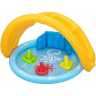 Детский надувной бассейн BESTWAY МОРСКАЯ РАКУШКА 115х89х76см с навесом, 45л, от 6 мес 52568 BW