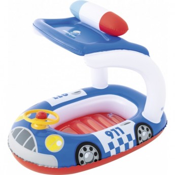 Надувная лодочка BESTWAY "МАШИНА" 98х66 см, с тентом, 3-6 лет, синий